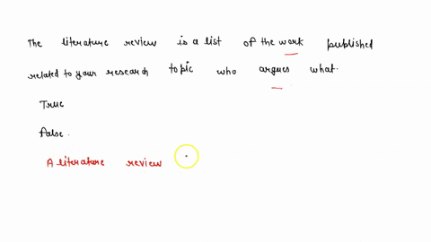 the-literature-review-is-a-list-of-the-work-published-related-to-your-research-topic-who-argues-what-true-false-11397