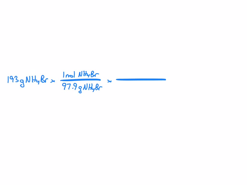 Compute the heat of reaction for the formation of 193 g of ammonium bromide from ammonia and