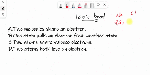 which-best-describes-how-an-ionic-bond-forms-atwo-molecules-share-an-electron-bone-atom-pulls-an-electron-from-another-atom-ctwo-atoms-share-valence-electrons-dtwo-atoms-both-lose-an-electro-69662