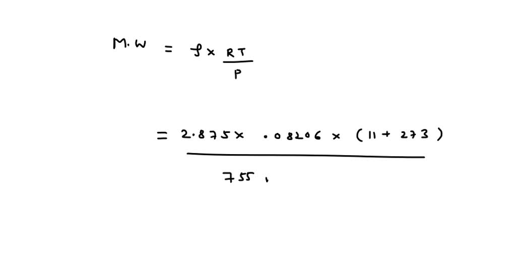 SOLVED A gas composed of chlorine and oxygen has a density of 2.875 g