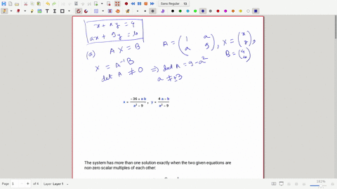 consider-the-system-xay-4-ax-9y-b-for-which-values-of-a-does-the-system-have-a-unique-solution-find-those-pairs-of-values-ab-for-which-the-system-has-more-than-one-solution-53963