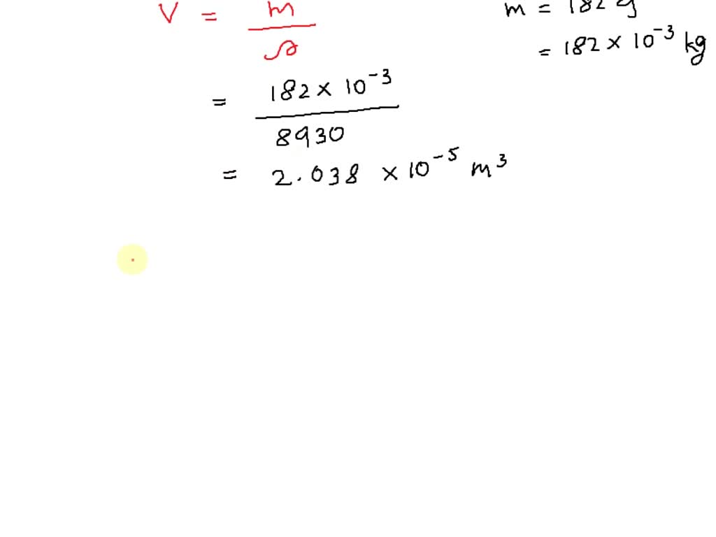 SOLVED: A block of copper with specific gravity 8.93 weighs 182 grams ...