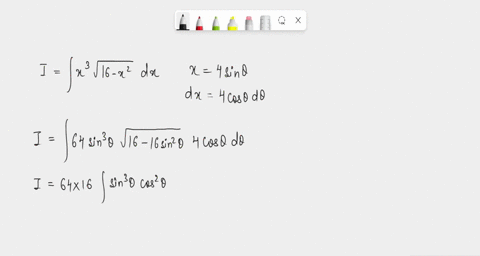 a-evaluate-the-integral-using-trigonometric-subsitiution-x3-sqrt16-x2dx-x4sintheta-x4tantheta-x4sectheta-b-use-partial-fractions-to-find-the-indefinite-inetgral-7-x23x3x-c-use-substitution-u-16785