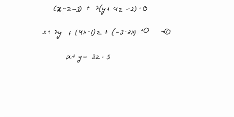 find-an-equation-of-the-plane-the-plane-that-passes-through-the-line-of-intersection-of-the-planes-x-z-3-and-y-4z-2-and-is-perpendicular-to-the-plane-x-y-3z-5-51276