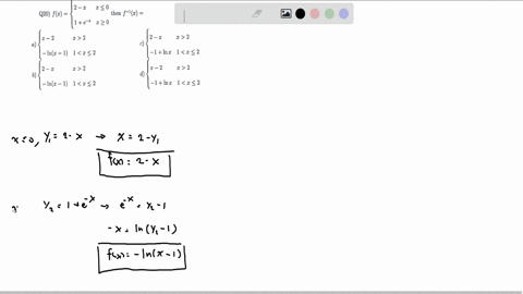 q20-fxleftbeginarrayll2-x-x-leq-0-1e-x-x-geq-0endarrayright-then-f-1x-a-leftbeginarrayllx-2-x2-ln-x-1-1x-leq-2endarrayright-c-leftbeginarrayll2-x-x2-1ln-x-1x-leq-2endarrayright-b-leftbeginarrayll2-x-x