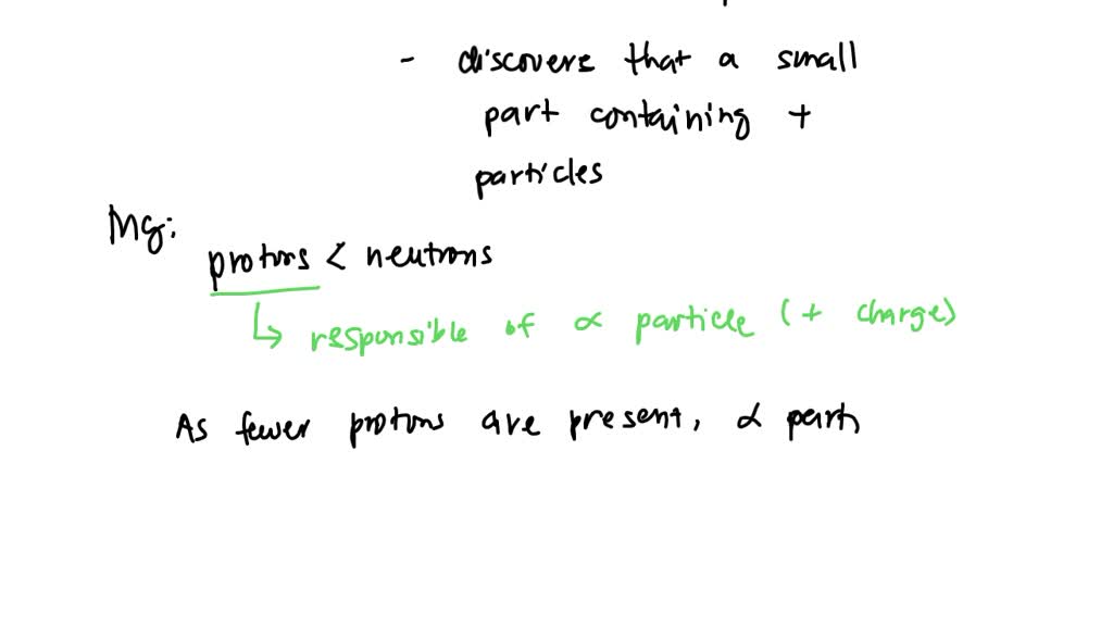 SOLVED The element magnesium has significantly fewer protons and