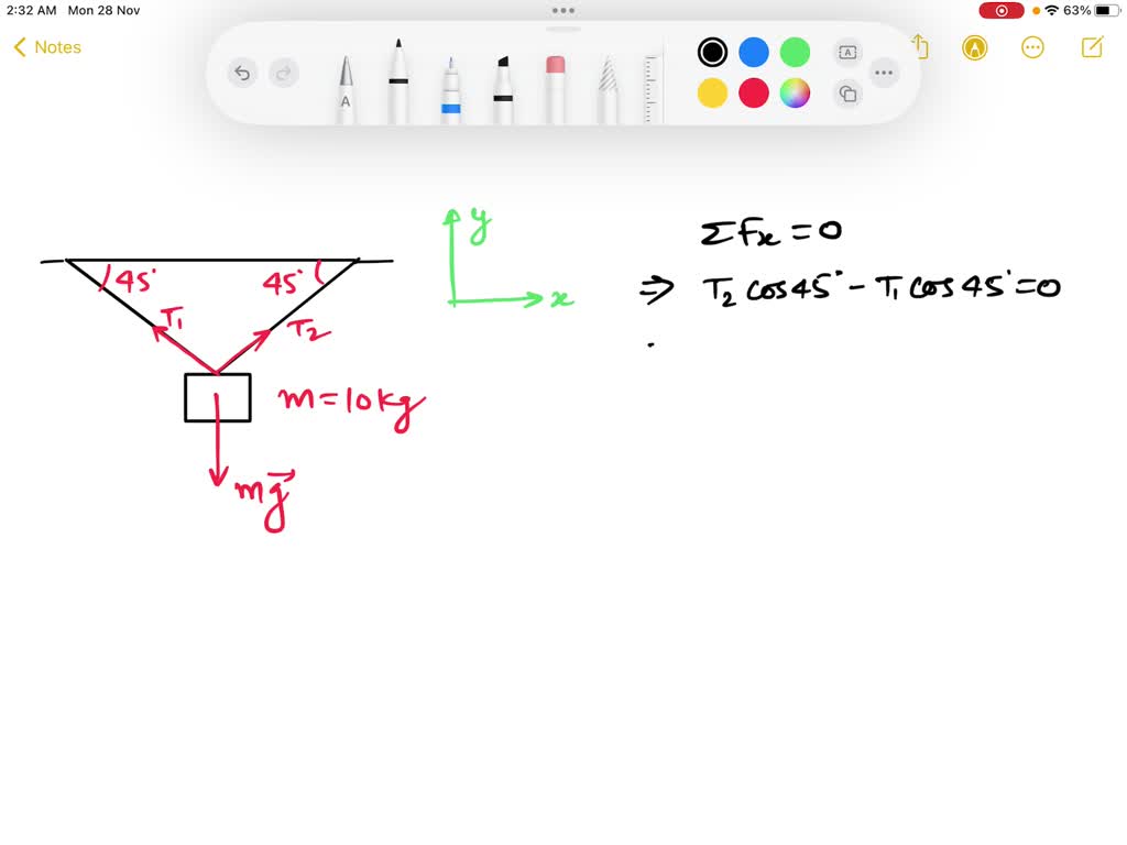 solved-a-40-gram-mass-is-supported-by-2-ropes-the-angles-0-and-o