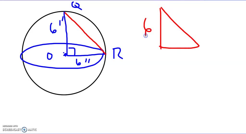 SOLVED In sphere 0, chord SP is not shown but can be imagined from the