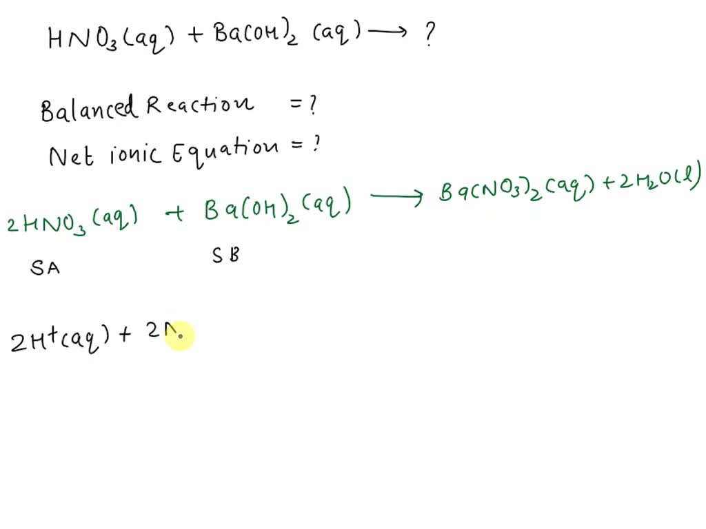 SOLVED: Texts: Write a balanced equation for each reaction. Remember to ...