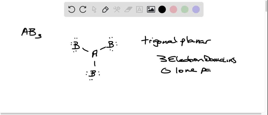 SOLVED: A molecule with the formula AB3 has a trigonal planar geometry ...