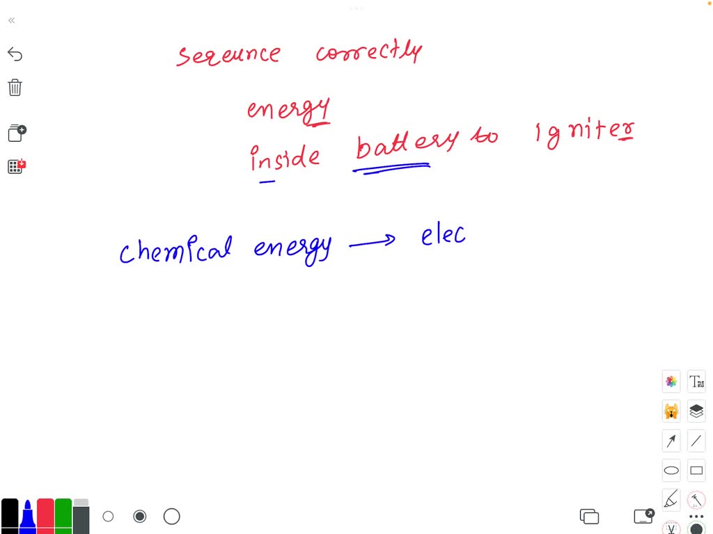 SOLVED Which of the following sequences correctly displays the energy