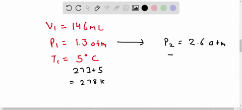 a-balloon-contains-1460-ml-of-gas-confined-at-a-pressure-of-130-atm-and-a-temperature-of-50oc-if-the-pressure-doubles-and-the-temperature-decreases-to-20oc-what-will-be-the-volume-of-gas-in-the-balloo