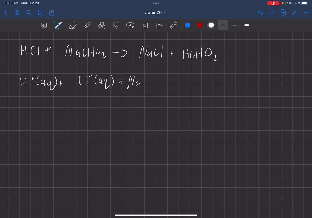 SOLVED: A solution of CoCL2 reacts with a solution of HCL. What kind of ...