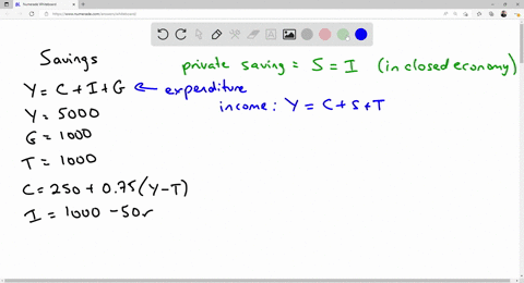 consider-an-economy-described-by-the-following-equations-y-cig-y-5000-g-1000-t-1000-c-250-075y-t-i-1000-50r-in-this-economy-compute-private-saving-public-saving-and-national-saving-19458