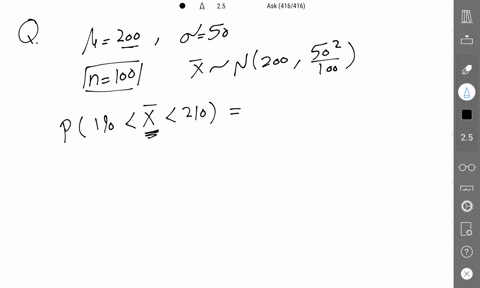 population-has-a-mean-of-200-and-a-standard-deviation-of-50-a-sample-of-100-observations-will-be-taken-the-probability-that-the-sample-mean-will-be-between-190-to-210-is-a-09544-b-00228-0341-16483