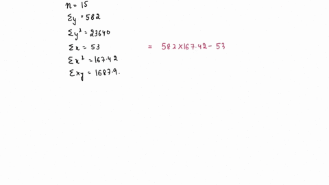 assume-that-the-two-variables-x-and-y-are-related-according-to-the-simple-linear-regression-model-summary-quantities-are-n-15ey-582-ey-23640ex-53ex2-16742-and-exy-16879-calculate-the-least-s-12164