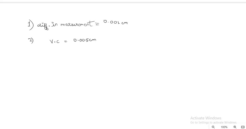 SOLVED Questions Compare the readings taken with the vernier calipers