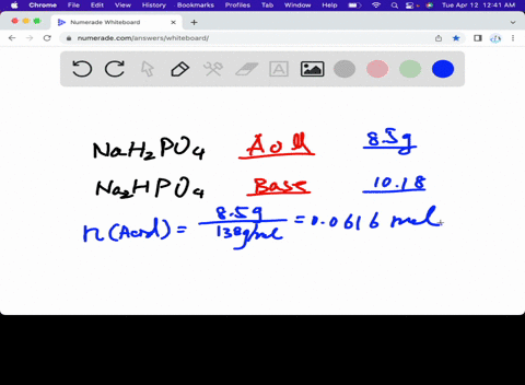 calculate-the-ph-of-a-buffer-solution-prepared-by-dissolving-85g-of-nah2po4-and-1018g-na2hpo4-in-1-l-water-nah2po4-h2o-mw-138-na2hpo4-7-h2o-mw-268-pka-721-90457
