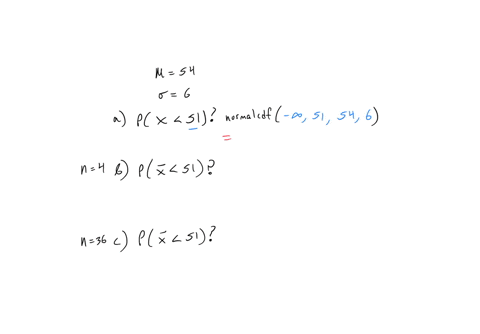 a-normal-distribution-has-a-mean-of-mu54-and-a-standard-deviation-of-sigma6-a-what-is-the-probabilit-48552