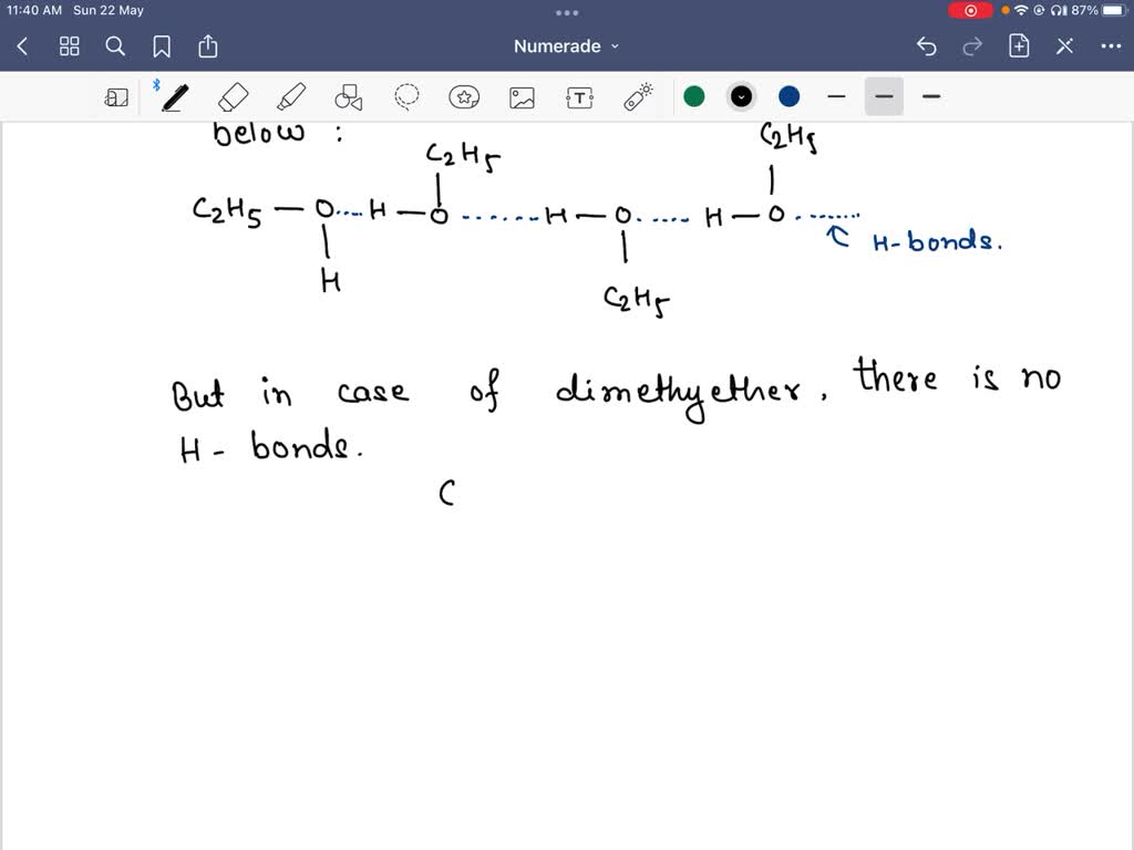 Solved The Boiling Point Of Ethyl Alcohol Is Much Higher Than That Of Dimethyl Ether Though 5654