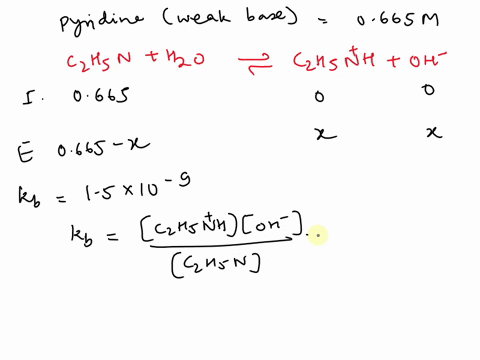 what-is-the-ph-of-a-0665-m-solution-of-pyridine-c5h5n-29194
