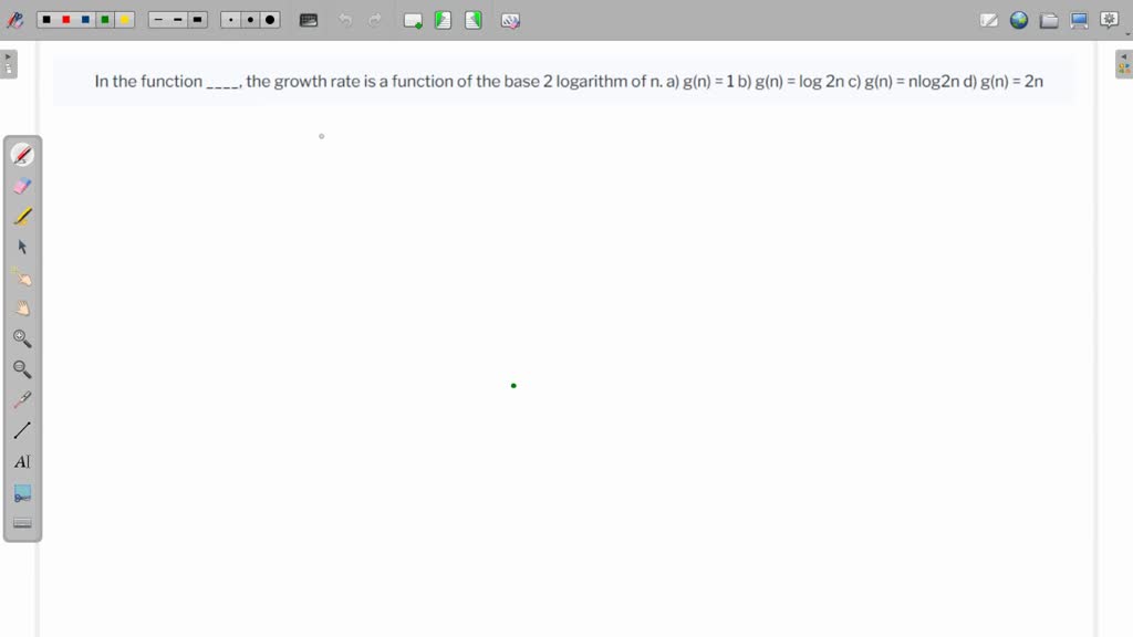 SOLVED 4) Order the following functions by growth rate. Indicate which