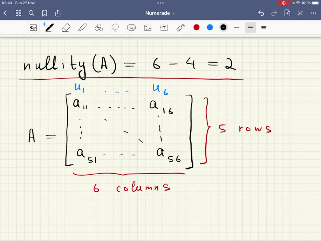 SOLVED 36. Suppose a 5 6 matrix A has four pivot columns. What is