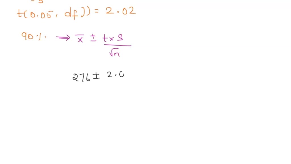 SOLVED 2 A sample of six college wrestlers had an average weight of 276 pounds with a sample