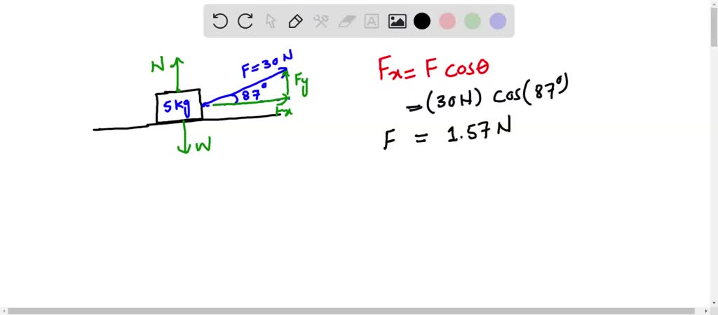 A 5kg block is pulled westward across a frictionless horizontal surface ...