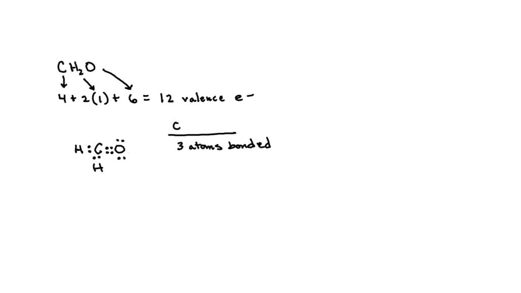 SOLVED The Lewis diagram for CH2O is Recall that for predicting