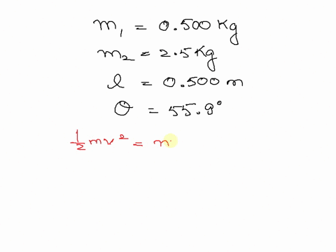 a-0500-kg-soccer-ball-is-kicked-and-hits-a-25-kg-stationary-tether-ball-hanging-from-a-0500-m-tether-resulting-in-a-perfectly-elastic-collision-if-the-tether-ball-swings-out-at-a-maximum-ang-54718