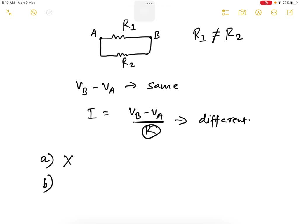 SOLVED When unequal resistors are connected in parallel in a circuit