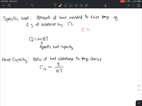 define-specific-heat-and-heat-capacity-and-give-the-mathematical-equation-of-each-quantity-90467