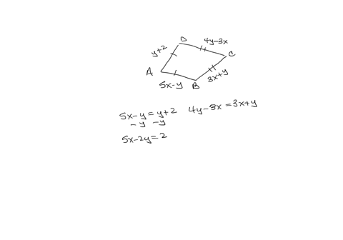 quadrilateral-abcd-is-a-kite-ab-5x-y-ad-y-2bc-3x-yy-and-cd-4y-3x-find-the-value-ofx_-b-find-the-value-of-y_-find-the-length-of-ab_-d-find-the-length-of-bc-find-the-perimeter-of-kite-abcd-76986
