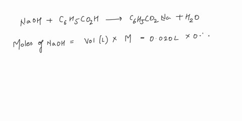 experiment-1-standardization-of-naoh-calculate-the-expected-mass-of-benzoic-acid-required-to-react-with-2000-ml-of-a-0100-m-naoh-solution-in-grams-the-molar-mass-of-benzoic-acid-is-12212-gmo-30759
