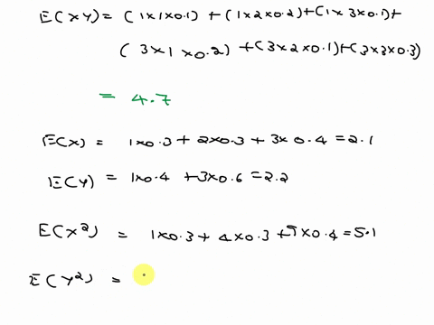 13-suppose-x-and-y-are-discrete-random-variables-with-joint-pmf-x-lx2x-3-y-1-01-02-01-y-3-02-01-03-find-exy-b-find-varx-and-vary-c-find-covxy-find-the-correlation-of-x-and-y-e-find-the-condi-17037