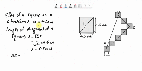 the-drawing-shows-a-triple-jump-on-checkerboard-starting-at-the-center-of-square-a-and-ending-on-the-center-of-square-b-each-slde-of-squafa-mneasures-4-6-cin-what-is-the-magnitude-of-the-dis-02588