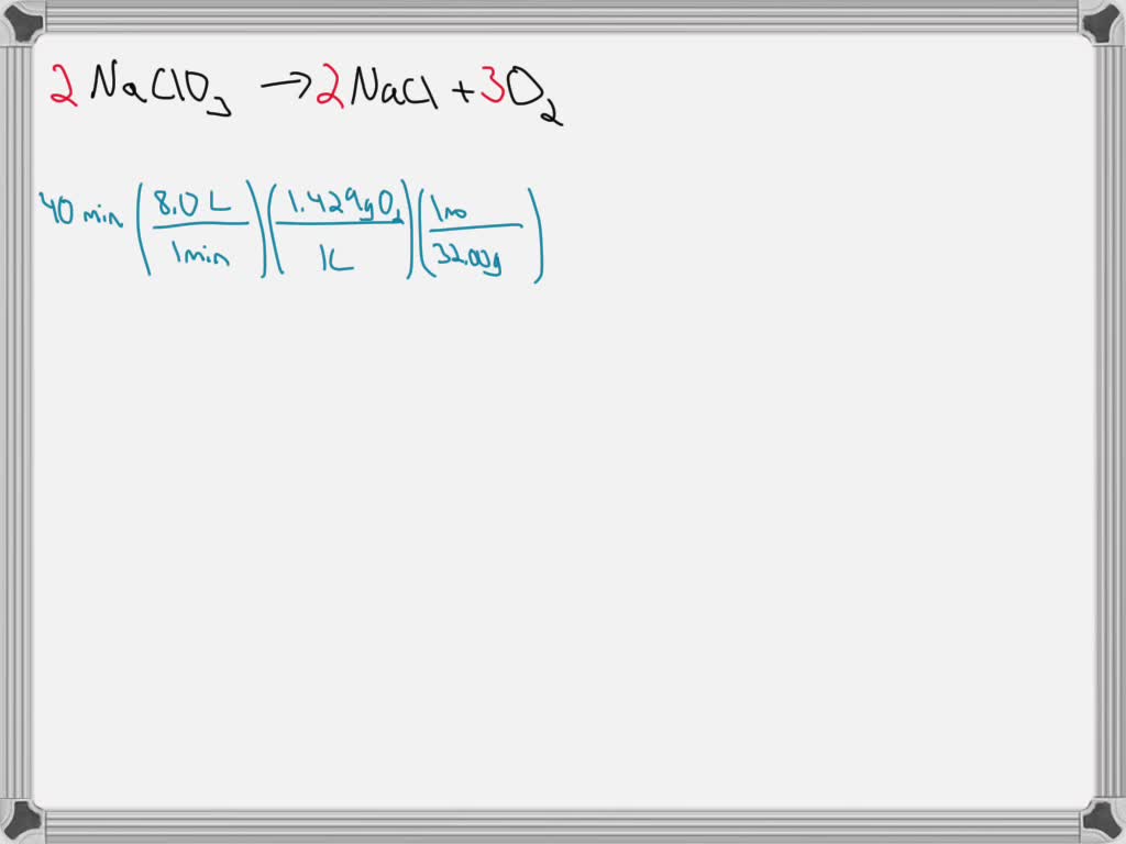 SOLVED An oxygen candle is a cylindrical chemical oxygen generator