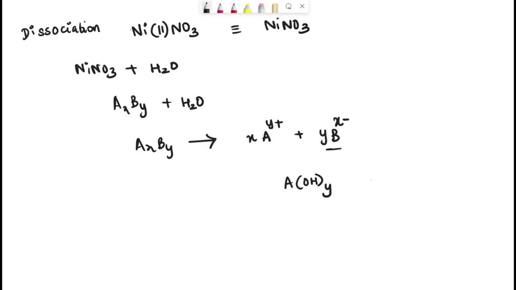 SOLVED The compound sodlum nitrate strong electrolyte. Write the