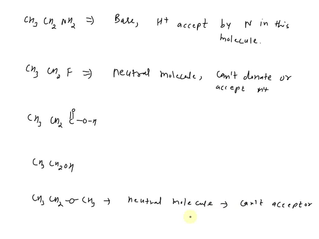 SOLVED: Choose the weak acid from the compounds below. a. CH3CH2NH2 d ...