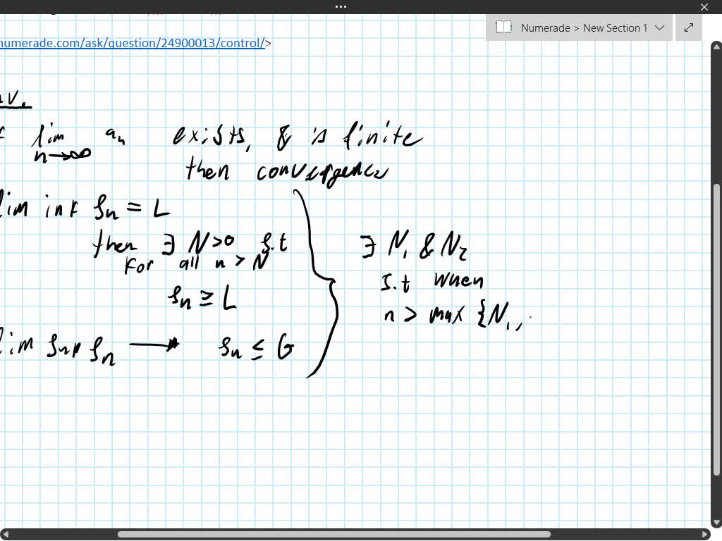Solved suppose sn is sequence of real numbers with the prop sn l