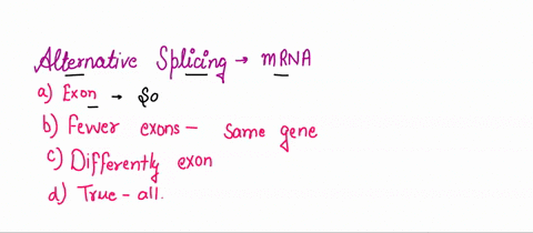 1-the-alternative-splicing-of-mrna-transcripts-can-a-produce-mrnas-with-one-different-exon-from-the-same-gene-b-produce-mrnas-with-more-or-fewer-exons-from-the-same-gene-c-produce-mrnas-with-20464