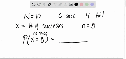 let-x-be-the-number-of-successes-observed-in-a-sample-of-n5-items-selected-from-a-population-of-n10-03905