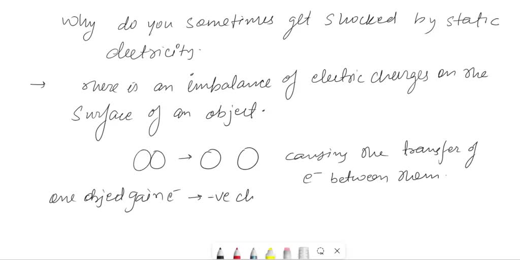 SOLVED Why do you sometimes get shocked by static electricity? Explain how it happens and give