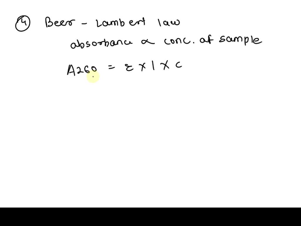 SOLVED Calculate the RNA concentration for the following vRNA samples