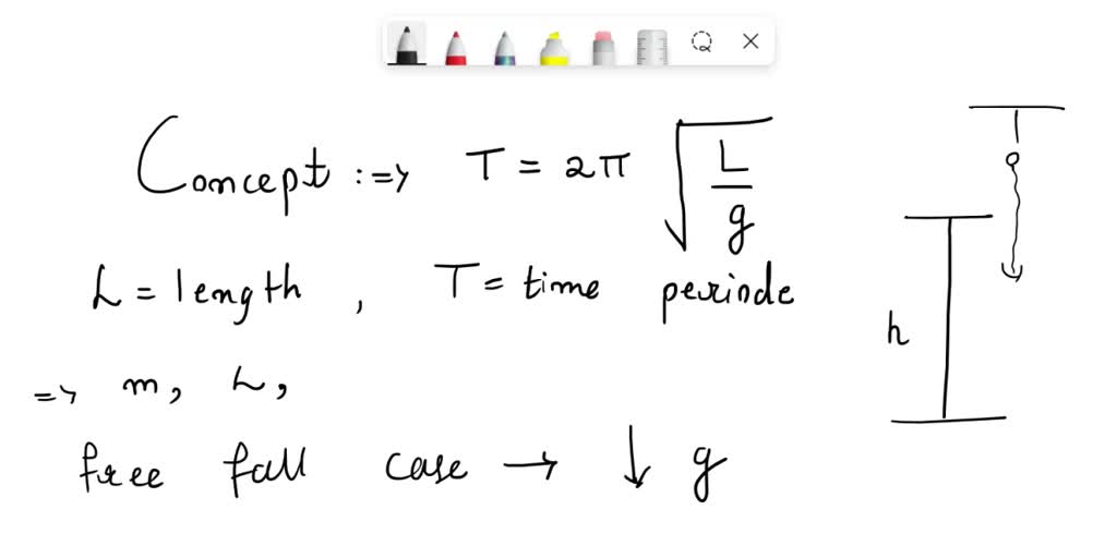 SOLVED: Explain how the period T of a pendulum of mass m and length L ...