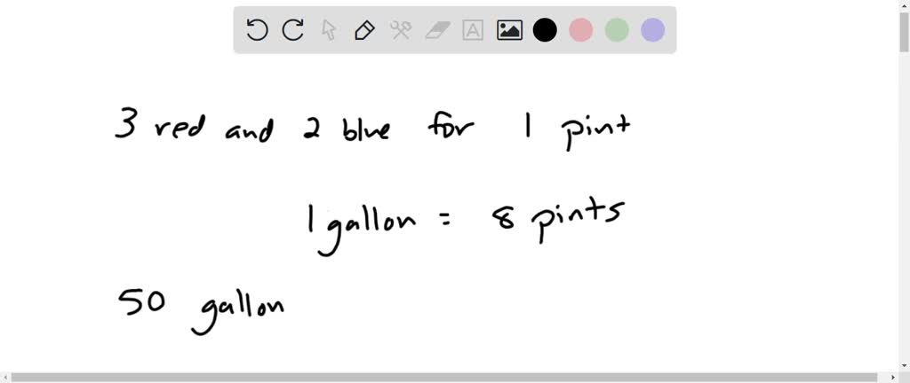 SOLVED A factor adds three red drops and two blue drops of