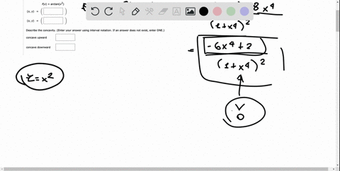 find-the-point-of-inflection-of-the-graph-of-the-function_-order-you-answers-from-smallest-to-largest-then-from-smallest-largest-if-an-answer-does-exist-enter-dne-fx-arctanx-x-y-describe-the-10547