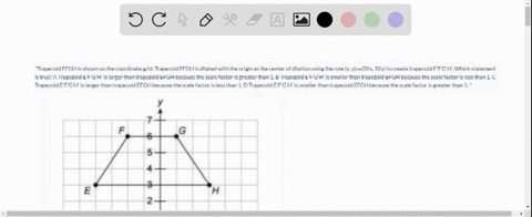trapezoid-efgh-is-shown-on-the-coordinate-grid-trapezoid-efgh-is-dilated-with-the-origin-as-the-center-of-dilation-using-the-rule-x-y32x-32y-to-create-trapezoid-efgh-which-statement-is-true-33127