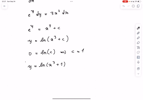 solve-the-following-initial-value-problems-and-verify-the-answers-dydx-3x2e-y-y0-0-and-dydx-1-1x-y1-3-thanks-in-advance